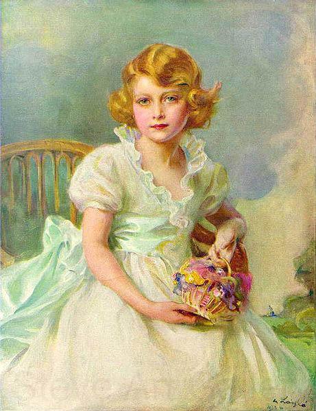 Philip Alexius de Laszlo Princess Elizabeth of York, currently Queen Elizabeth II of the United Kingdom, painted when she was seven years ol